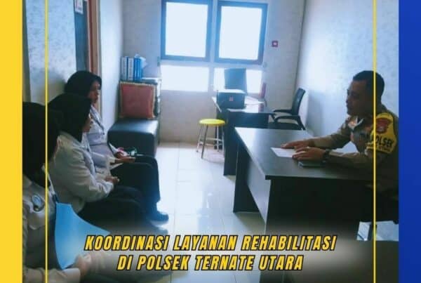 Petugas Layanan Rehabilitasi BNNP Malut melaksanakan Koordinasi Layanan Rehabilitasi di Polsek Ternate Utara
